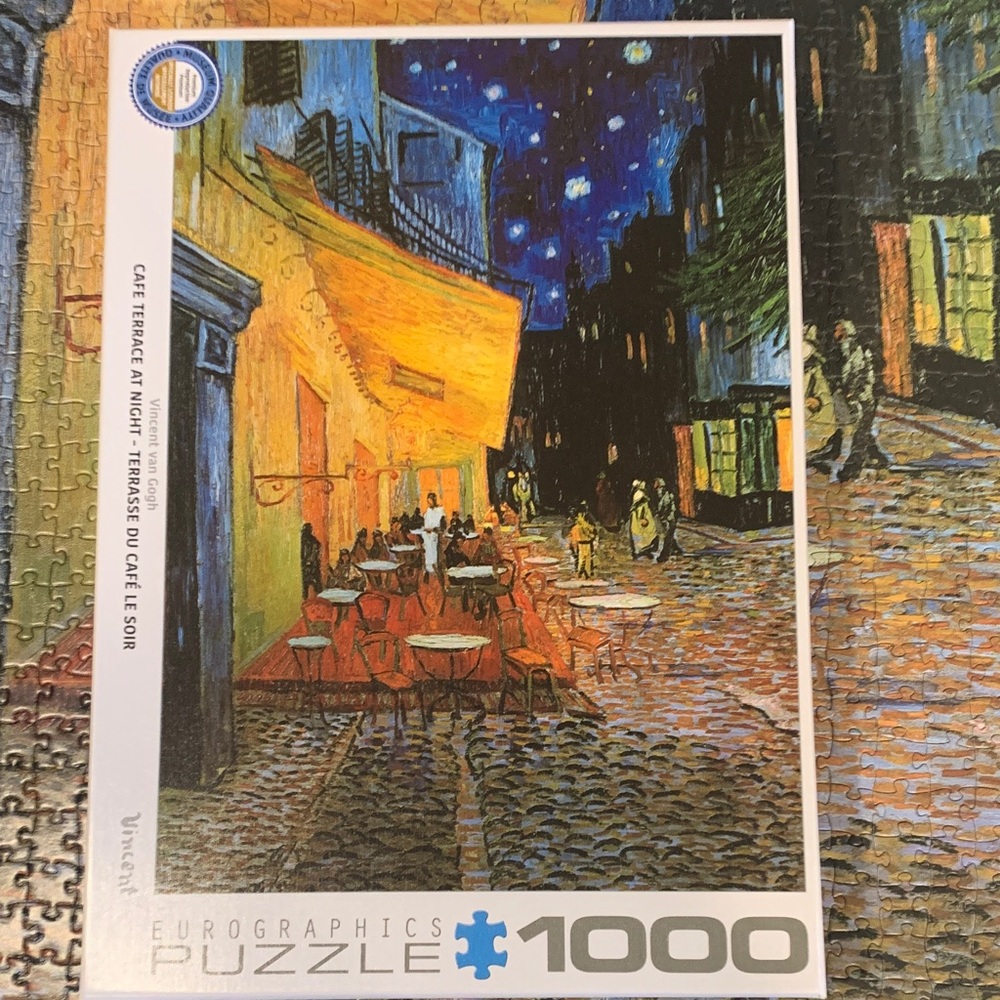 Eurographics Cafe Terrace at Night 1000-Piece Jigsaw Puzzle  Vincent Van Gogh